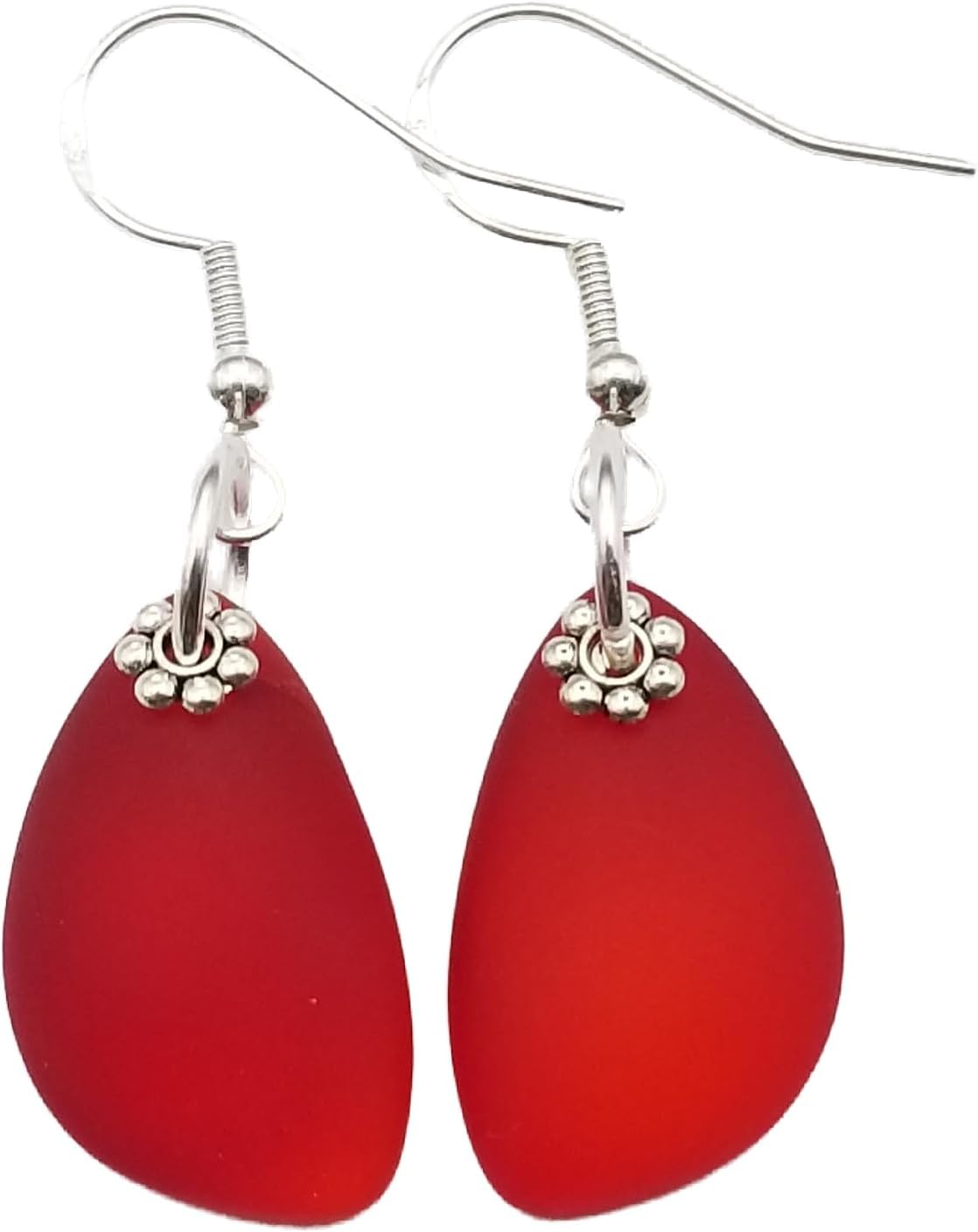 Handmade Eclipse Sea Glass Earrings for Unique Hawaii Gifts