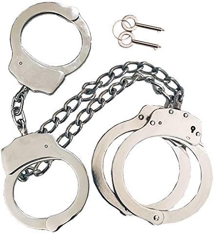 Professional Double Lock Handcuffs & Leg Cuffs for Security Use