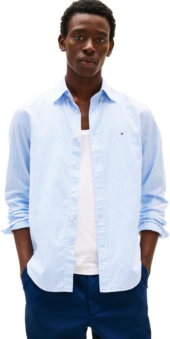 Tommy Hilfiger Long Sleeve Poplin Regular Fit Button Down Shirts