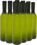 Plastic Wine Bottles Pack of 48, 750ml Green with Screw Caps