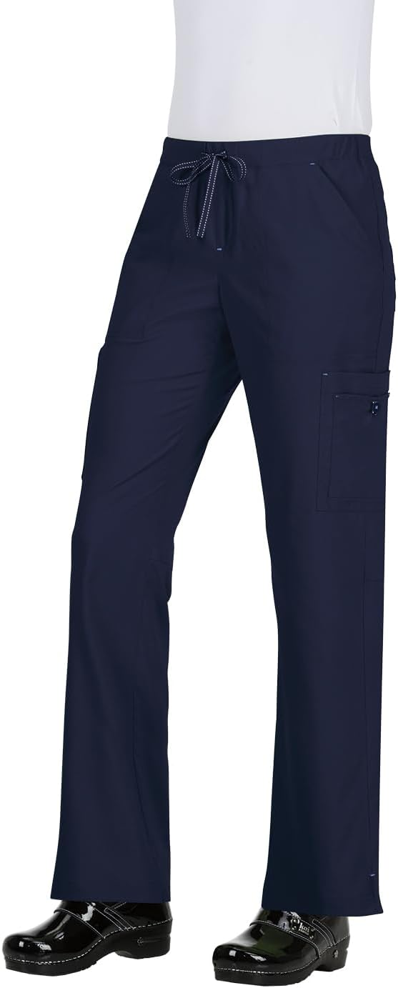 KOI Women's Holly Scrub Pants with Multiple Pockets and Comfort