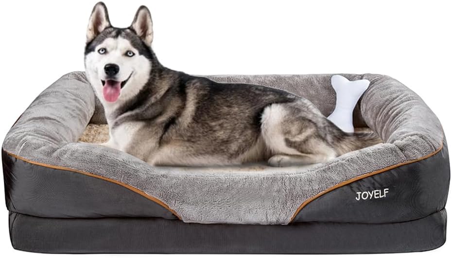 XXLarge Memory Foam Dog Bed for Large Dogs with Washable Cover