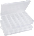 Beoccudo Tackle Box Fishing 3600 Organizer 2 Pack - Clear Storage