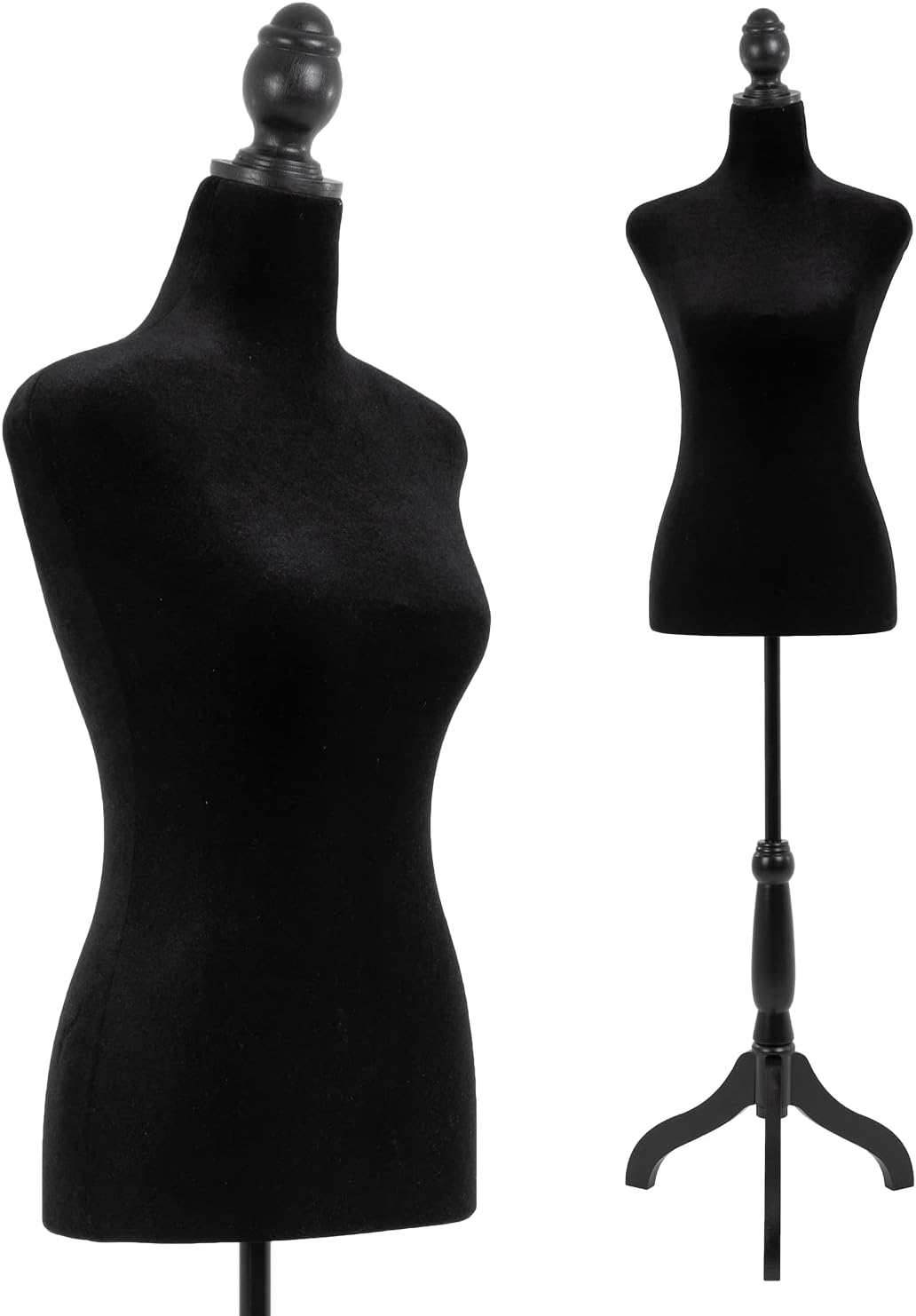 Female Mannequin Torso with Adjustable Height for Display