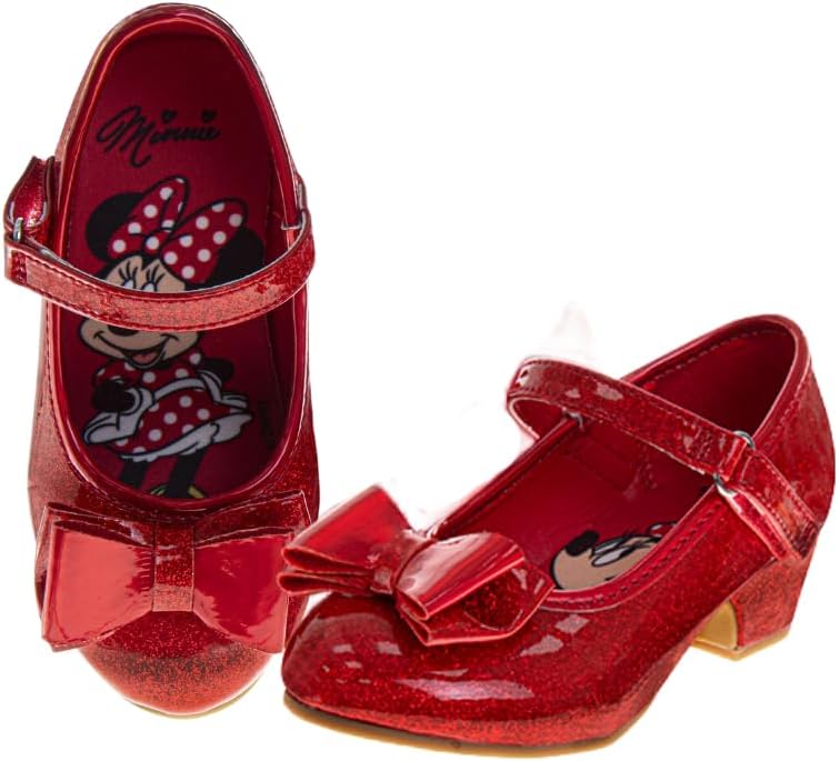 Disney Shoes Girls Mary Jane Flat Pump Strap with Bow for Kids