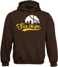 Xtreme Apparel Men's Cityscape Hoodie Sweatshirt - Baseball Fan Fit