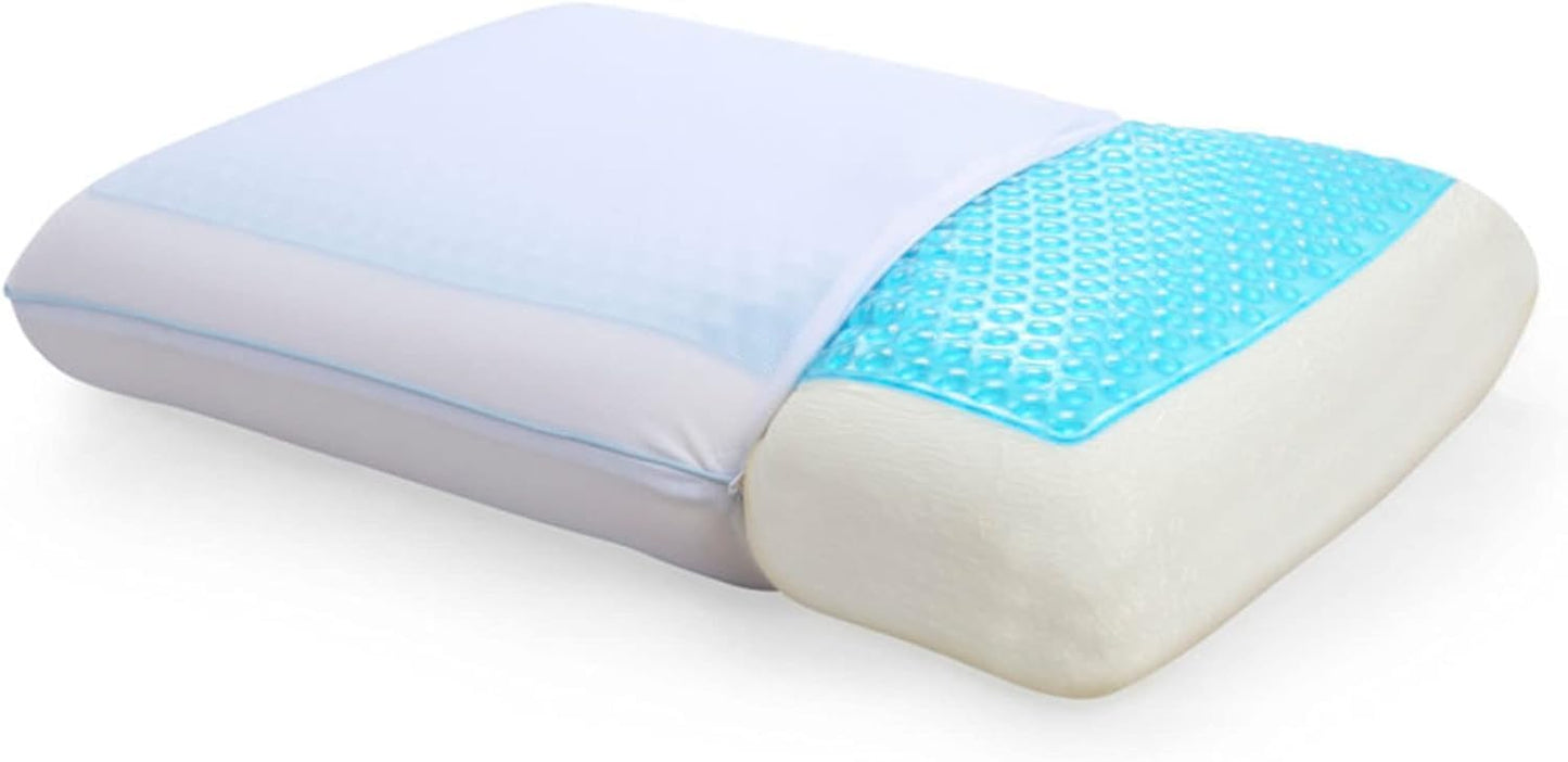 Cool Gel Cooling Pillow for Sleeping with Ergonomic Design