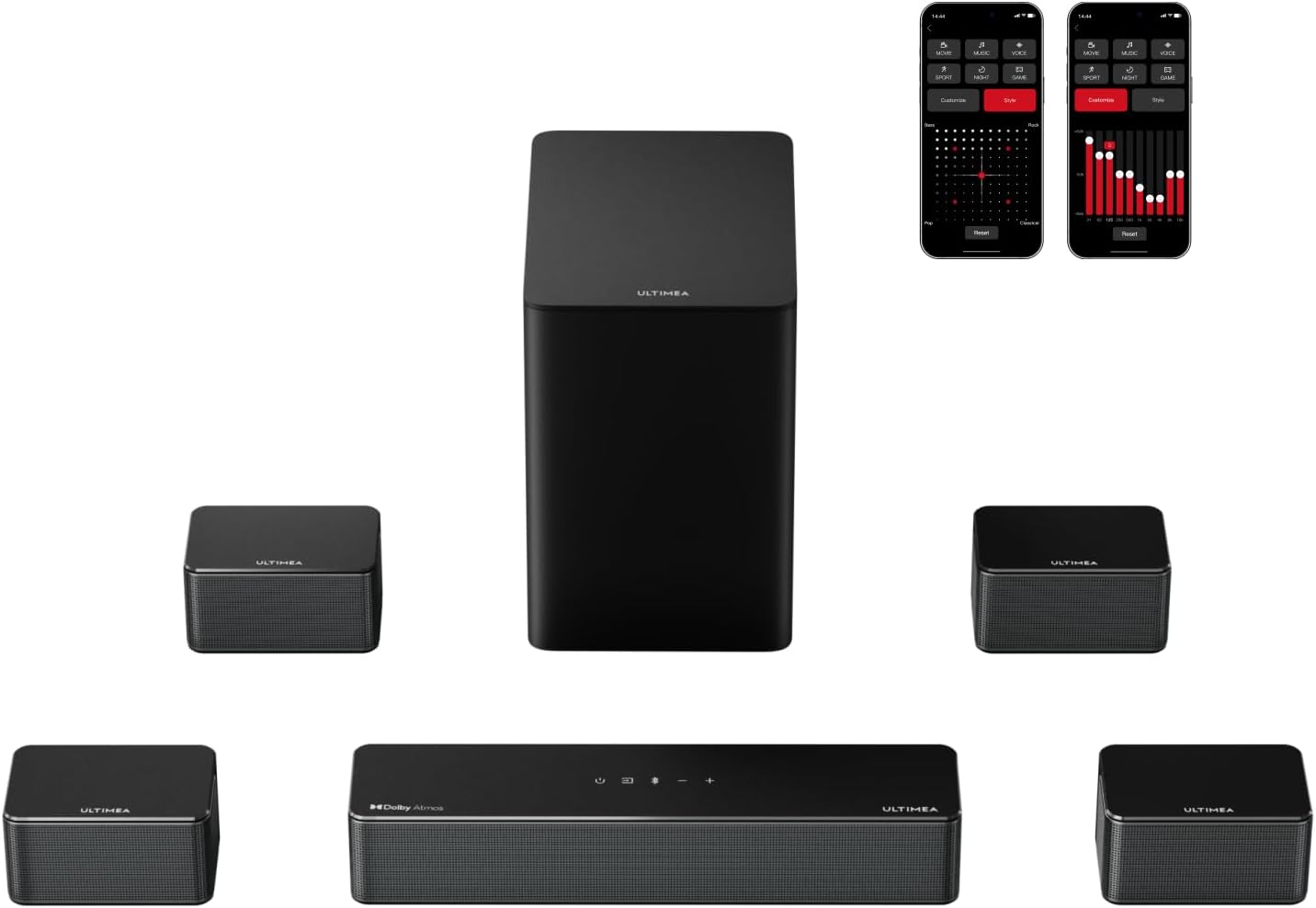 Immerse in Cinematic Sound: ULTIMEA 7.1 System