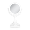 Fluorescent Lighted Makeup Mirror 11in with 10X/1X Magnification