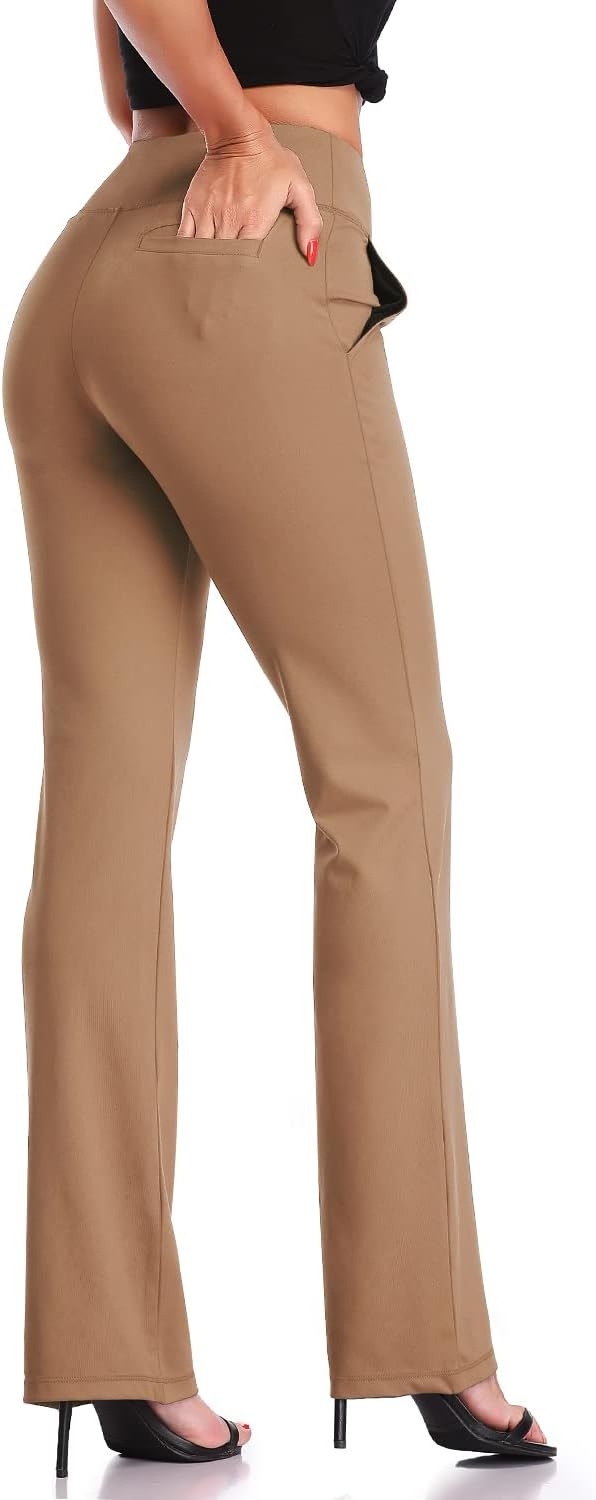 DAYOUNG Bootcut Yoga Pants for Women with Tummy Control