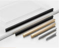 10 Pack Kitchen Cabinet Pulls 8.66 in Black - Sleek L-Shaped Handles