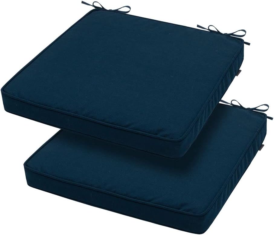 Magpie Fabrics Square Corner Seat Cushion Set for Indoor Outdoor Use