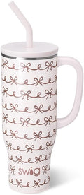 30oz Mega Mug Travel Tumbler with Handle and Straw - Keeps Drinks Cold