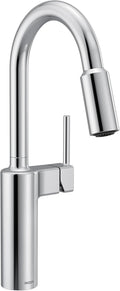 Moen Inara Chrome High Arc Pulldown Kitchen Faucet - Power Boost