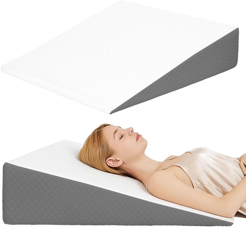 Wedge Pillow for Sleeping, Back Support, and Snoring Relief