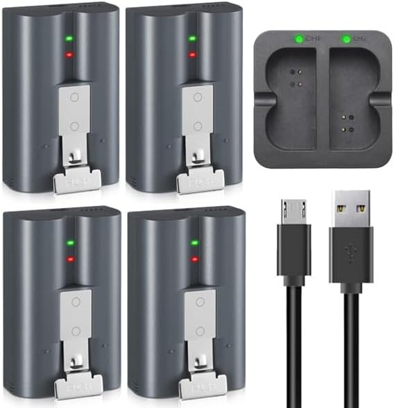 Ultimate 4 Pack Ring Battery + Charger
