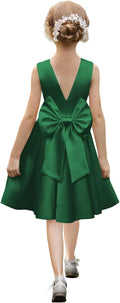 Satin Flower Girl Dresses for Wedding Floor Length (Style CWDW)