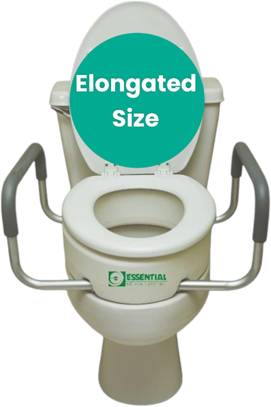 Essential Medical Supply Elevated Toilet Seat Riser for Comfort
