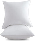 22 x 22 Pillow Inserts Set of 2 - Plush Cotton-Cover Sofa Inserts