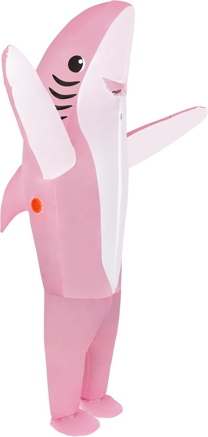 KMiKE Inflatable Shark Costume for Adults and Kids Fun Halloween