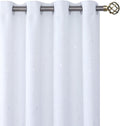 Star & Lines Room Darkening Curtains for Kids Bedroom 84 Inch
