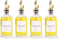 Glass Olive Oil Cruet Set - 350ml Bottles with Weighted Pourers