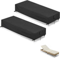 Patio Chaise Lounge Covers 76 x 25 x 12 in - Waterproof Protection