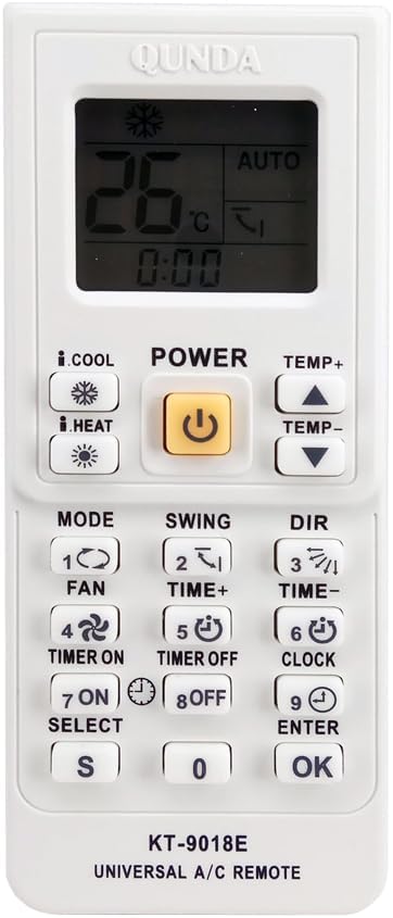 Universal AC Remote Control, Compatible with Top Brands
