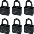 Outdoor Waterproof Padlocks 6-Pack 2.2 in Wide - Same Key