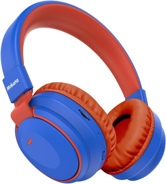 Long Playtime Kids Bluetooth Headphones - Mokata Blue