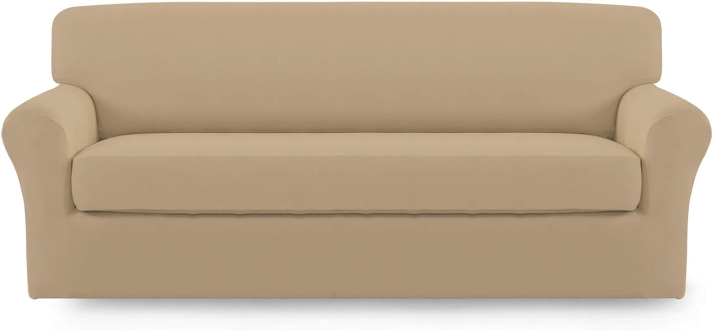 Easy-Going Microfiber Stretch Sofa Slipcover for Oversized Sofas