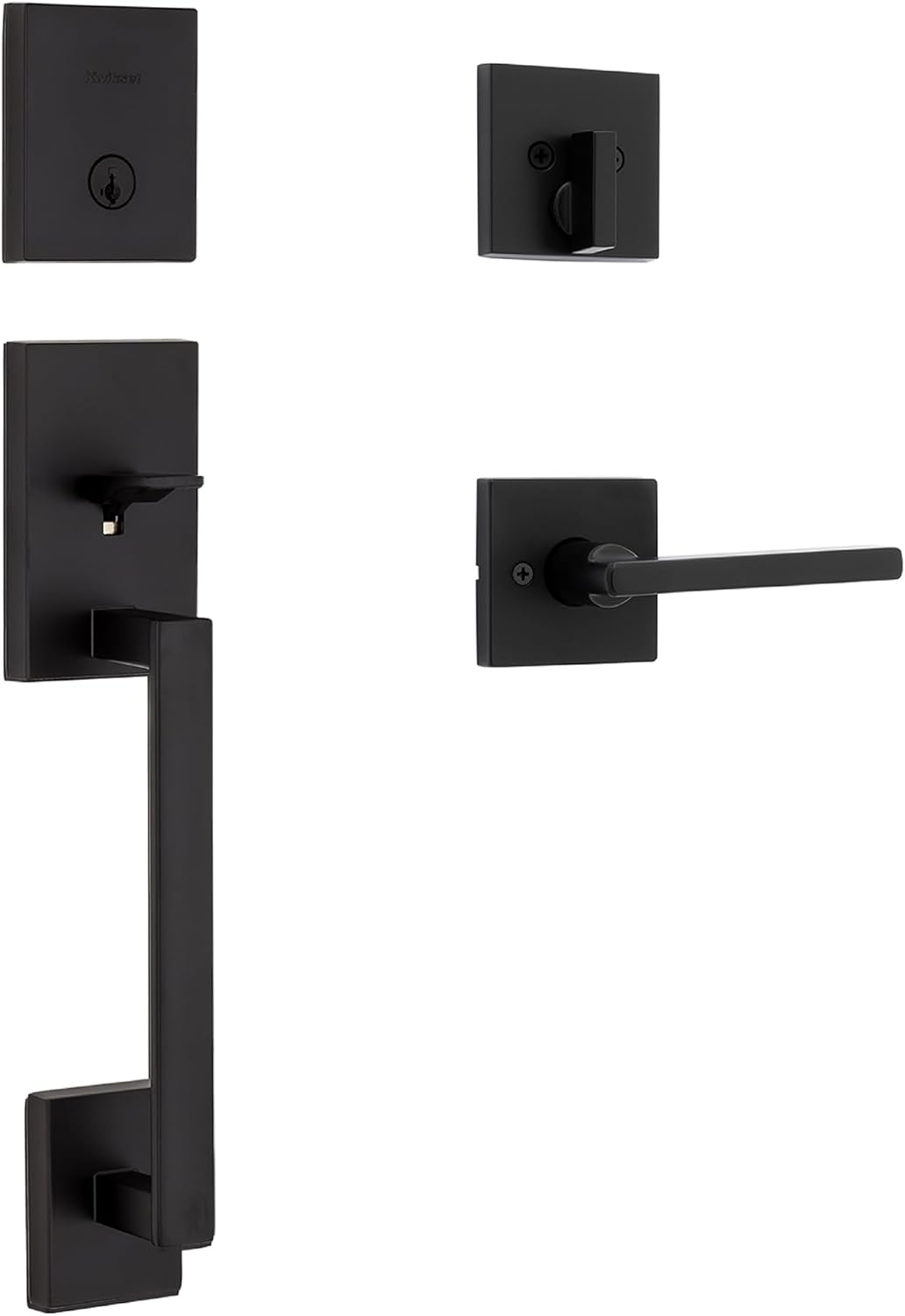 Kwikset San Clemente Front Door Lock Handle and Deadbolt Set