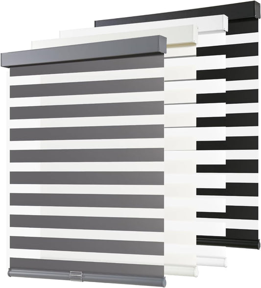 AOSKY Cordless Zebra Blinds for Windows - Stylish Light Control