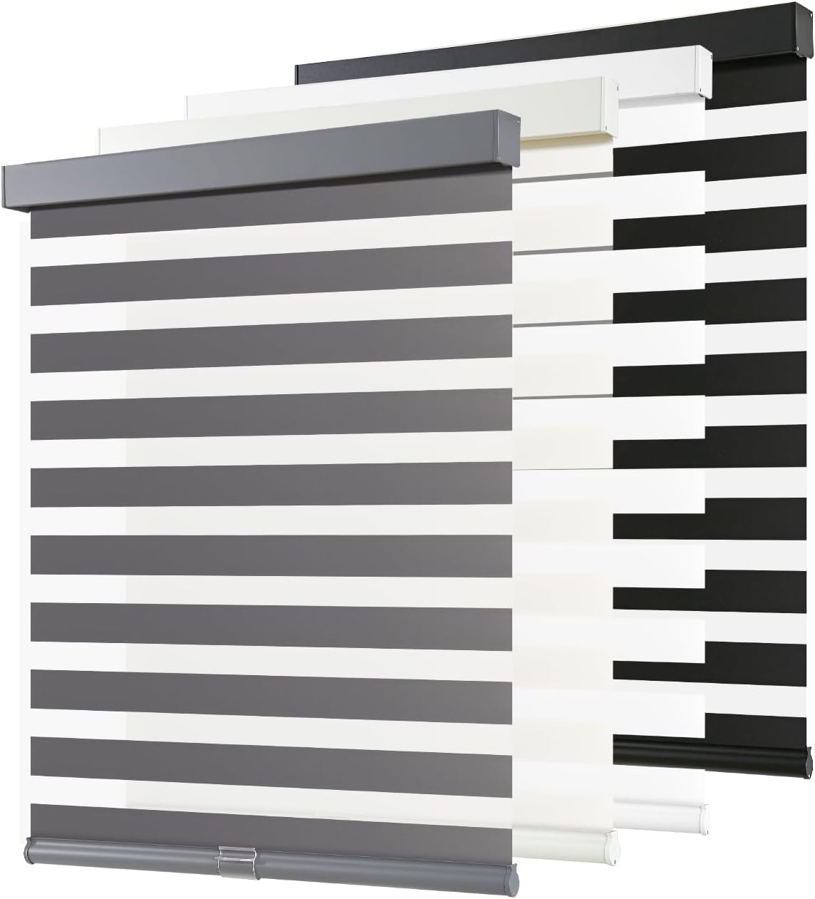 Cordless Zebra Blinds for Windows by AOSKY - Stylish Privacy Shades
