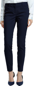 SATINATO Women's Straight Pants Stretch Slim Skinny Trousers