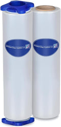 15 in Plastic Stretch Film Wrap with Tension Handles - 2 Pack