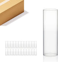WGVI Hurricane Candle Holder Sleeve, Wide 2.5in, Pack of 24 - Clear