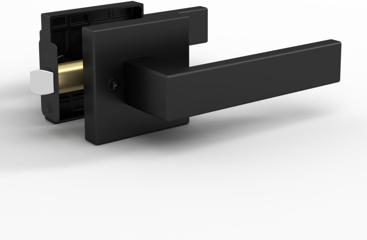 Mega Handles Passage Door Handle - Modern Matte Black Design