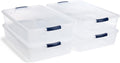 Rubbermaid Cleverstore 42 Quart Stackable Storage Bins 4-Pack