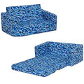 Delta Children Cozee Flip-Out Sofa for Kids - Blue Camo Design