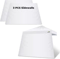 Sun-Safe Canopy Sidewalls 8x8 ft - UV Protection, Waterproof - Hisinly