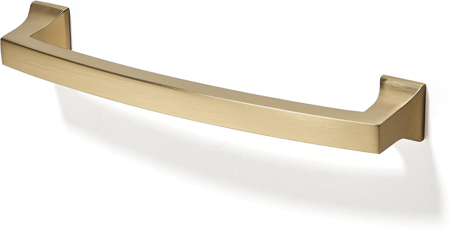 TUNNY 10 Pack Cabinet Handles in Champagne Bronze for Drawers