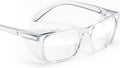 Rectangle Safety Glasses with Blue-Light and UV Blocking Lens - Low