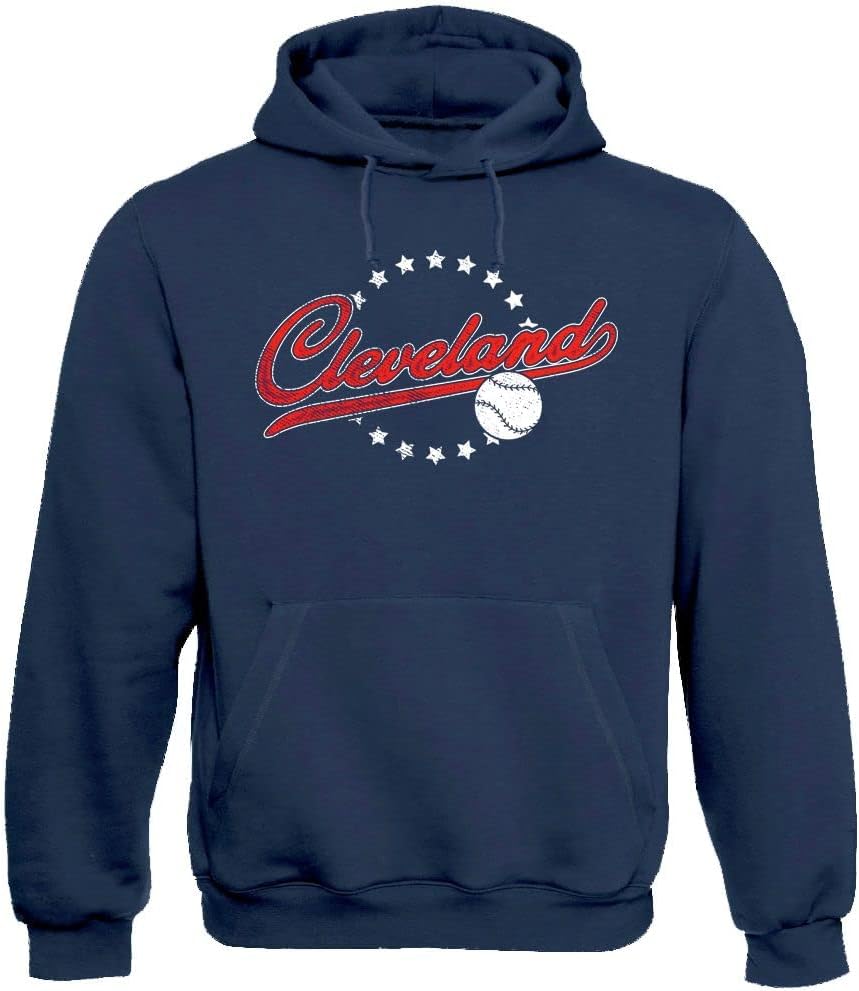 Xtreme Apparrel Team Vintage Style Men's Hoodie for Baseball Fans