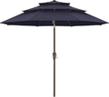 9Ft 3 Tiers Market Umbrella for Patio and Backyard Use