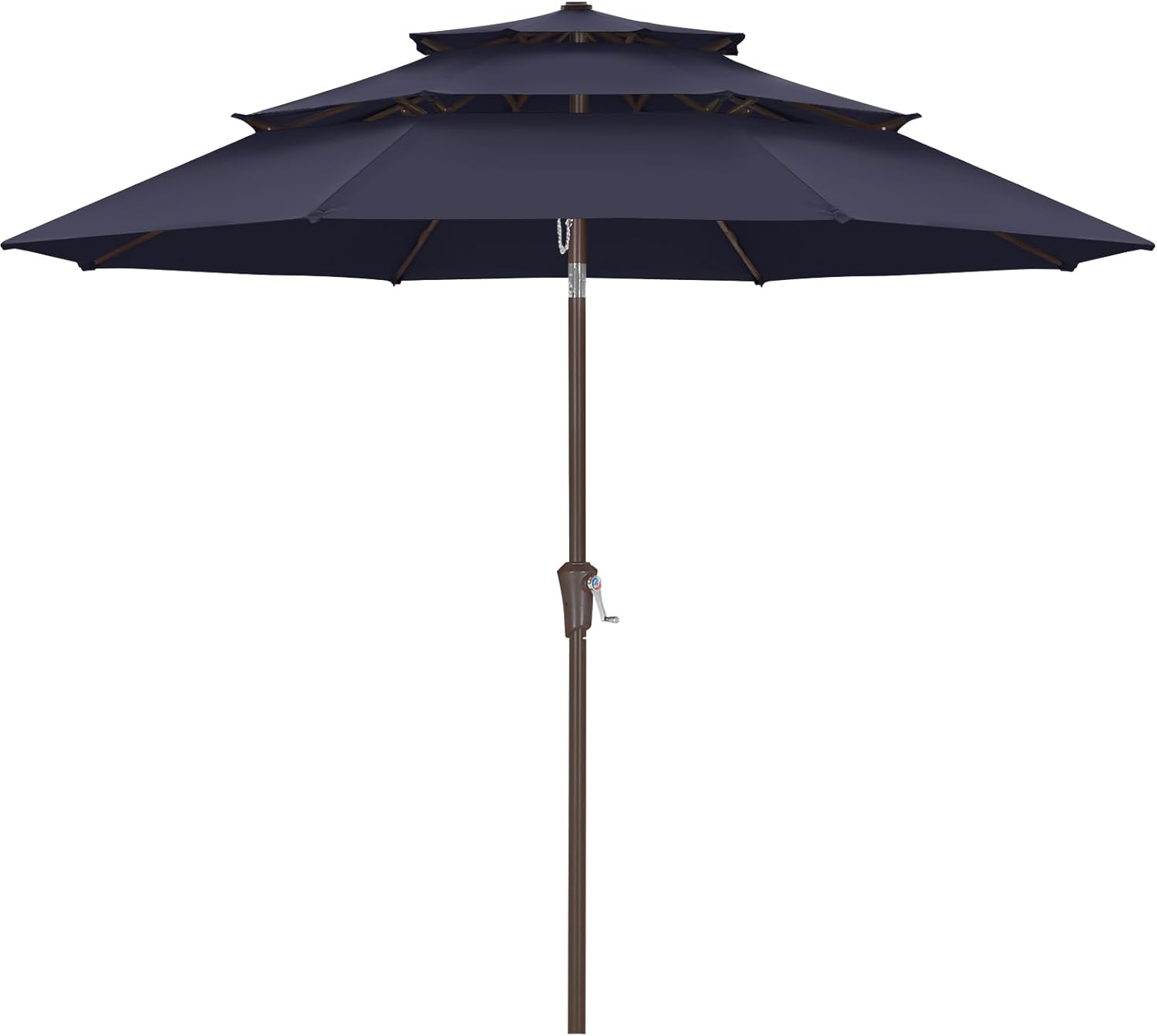 9Ft 3 Tiers Market Umbrella for Patio and Backyard Use