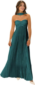 Chic Strapless Bridesmaid Dresses with Scarf for 2025 Fashion