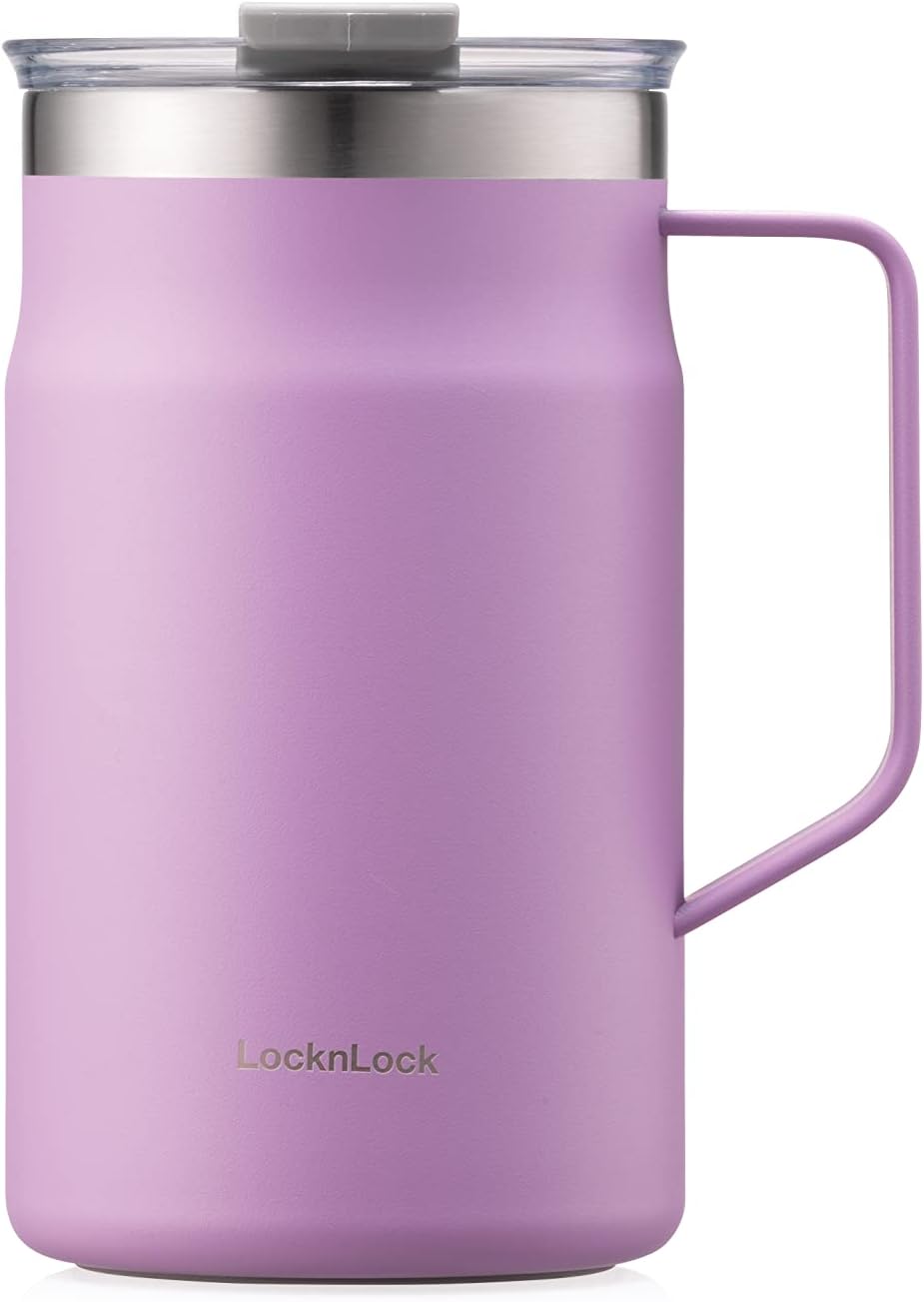 LocknLock Premium Stainless Steel Insulated Mug - Lavender 20oz