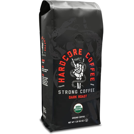High Caffeine Hardcore Coffee - Intense 16 Oz