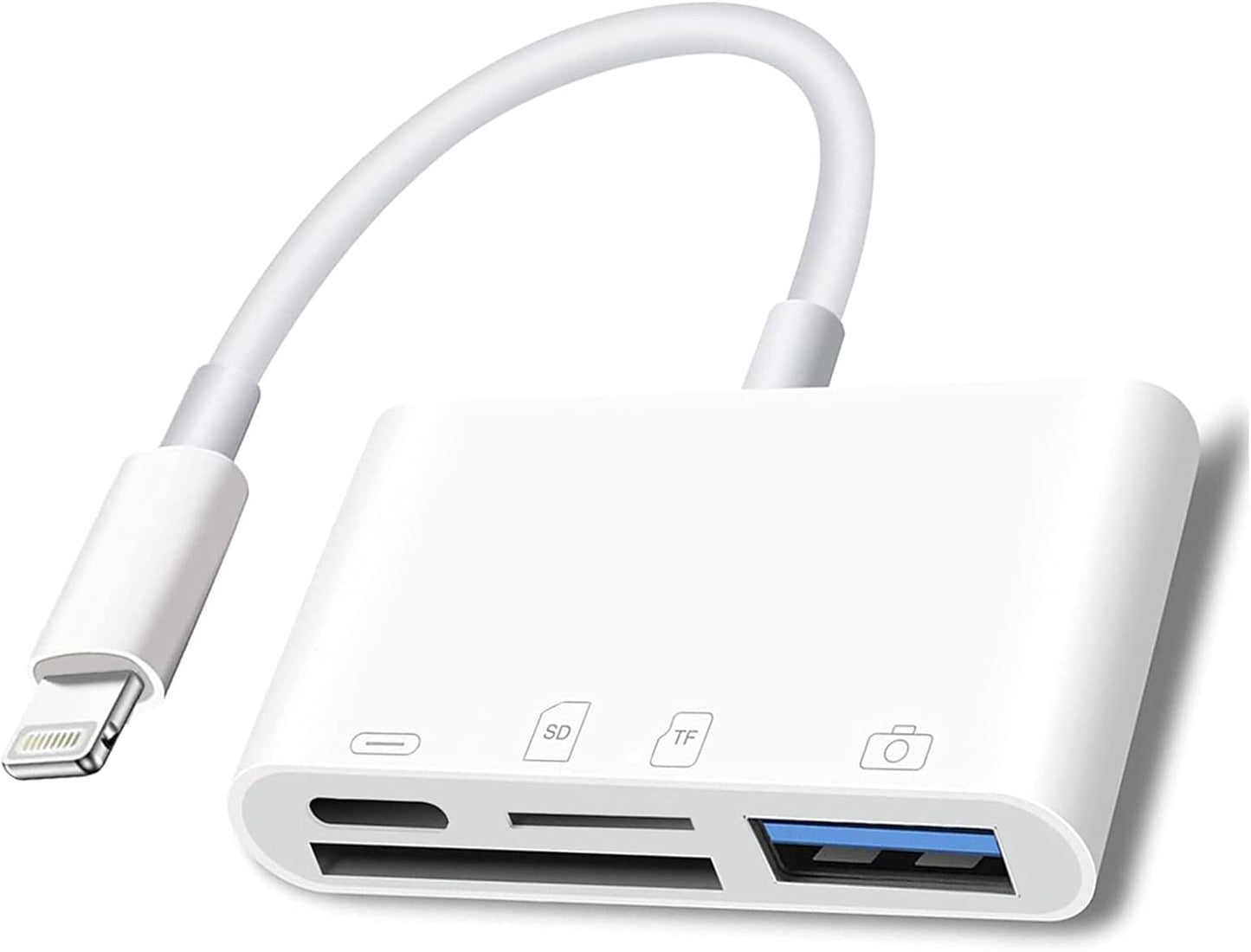 4 in 1 Lightning SD Card Reader - Fast Data Transfer
